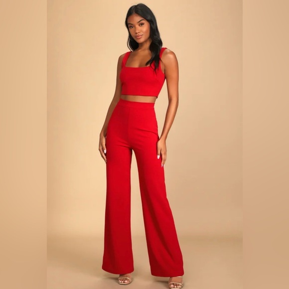 Lulus Pants - Lulus Two Piece, Wide Leg Jumpsuit